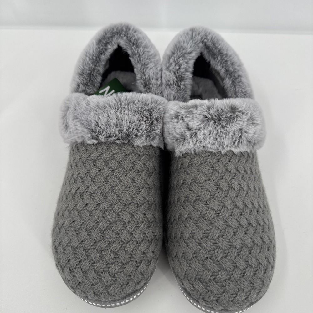 Skechers Cozy Campfire Fresh Toast Slippers Womens Gray Clog Faux Fur Size 8.5 - Picture 2 of 9